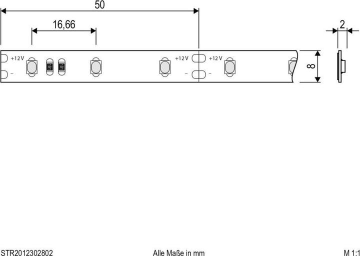 Actual product image EVN STR2012302802 (White, 500 cm, Indoor)