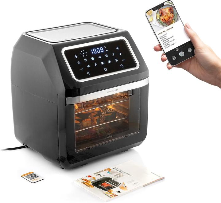 Produktbild InnovaGoods Heissluftfritteuse Fryinn Pro Max 12000 1800 W 12 L Edel