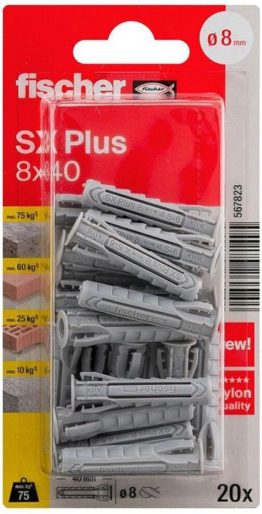 Produktbild Fischer 90871 Unidübel UX 10X60 R NV (20 Stk.)