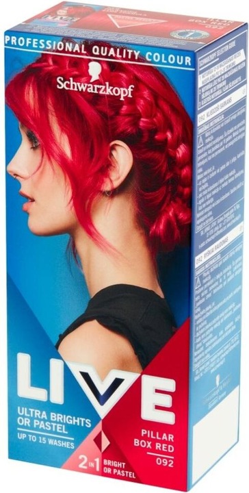 Actual product image Schwarzkopf Live Ultra Brights (92 Pillar Box Red)