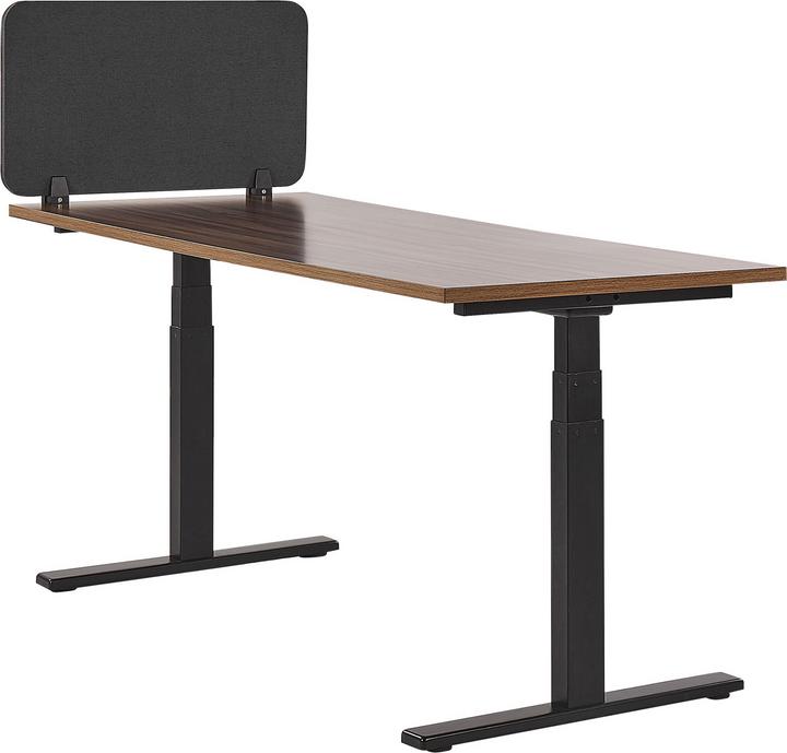 Produktbild Beliani Schreibtischtrennwand dunkelgrau 160 x 40 cm WALLY