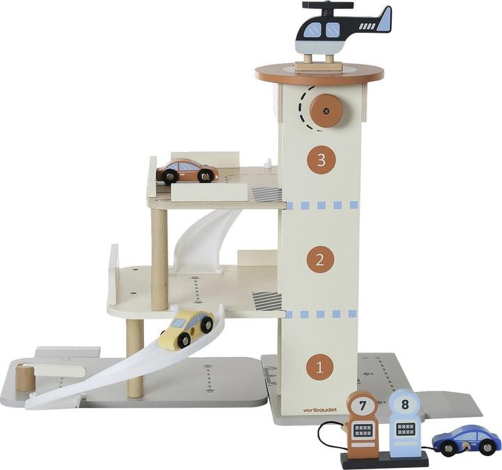 Actual product image Vertbaudet Kinder Parkhaus mit 3 Etagen aus Holz FSC®