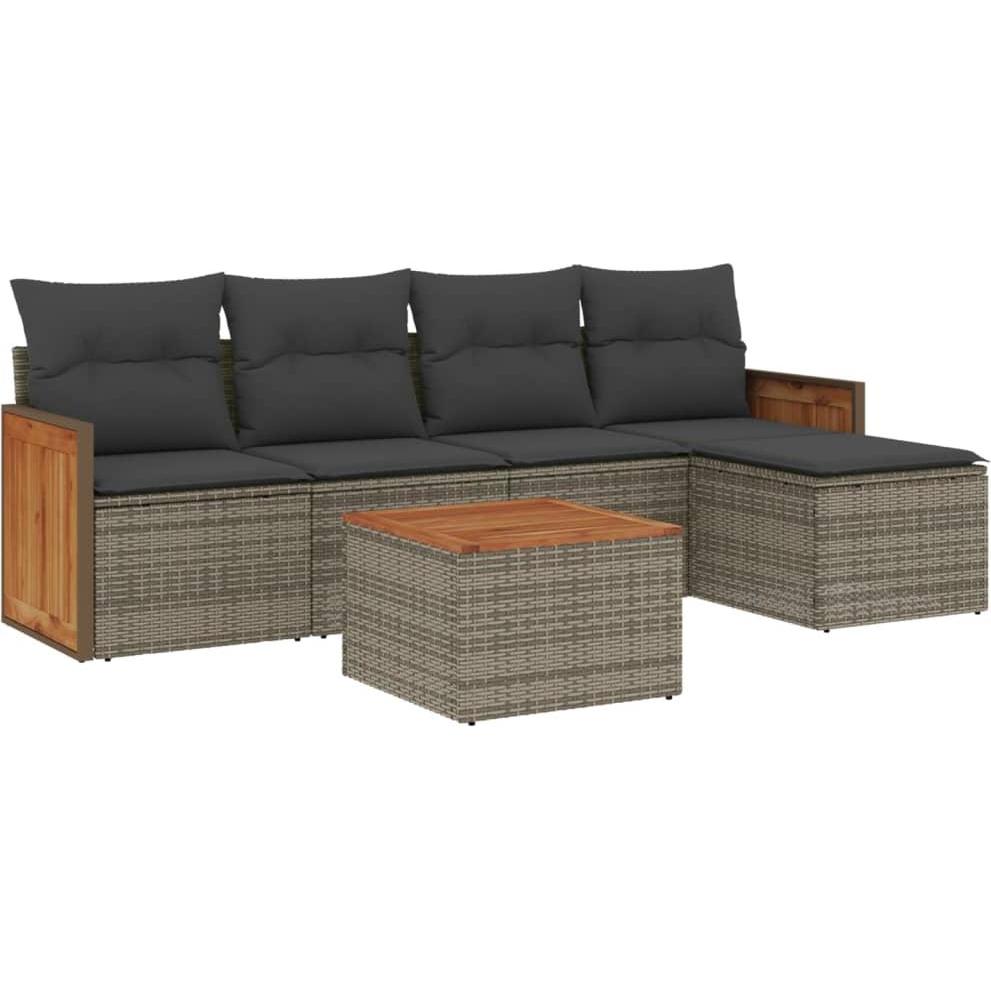 VidaXL, Gartenlounge, 10-tlg. Garten-Lounge-Set mit Kissen