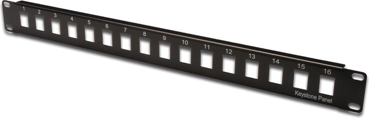 Image du produit Digitus Panneau de brassage 16port modulaire 1U non blindé noir RAL9005