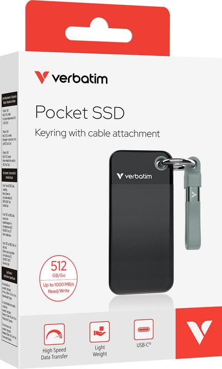 Immagine prodotto Verbatim POCKET SSD 512GB (0.51 TB)