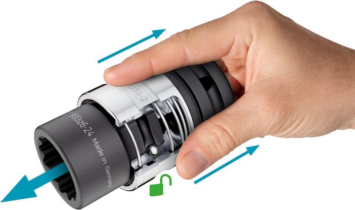 Productafbeelding HAZET Slag-, machineschroevendraaier doppenset (dubbele zeskant) 900SZ6/11 8-delig. (32 mm, 19 mm, 24 mm, 22 mm, 21 mm, 27 mm, 30 mm, 36 mm)