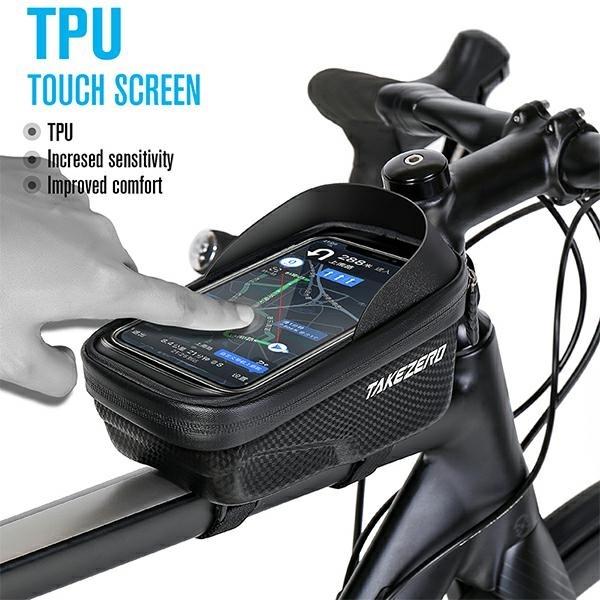 Produktbild TakeZero Etui/uchwyt rowerowy A2 sakwa na ramę czarny/black