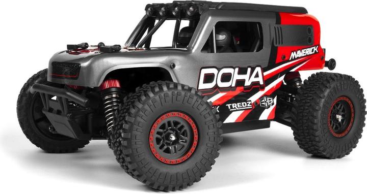 Maverick Doha 1/20 4WD Elektro Truck - Rot (Ready to run) (RTR pronto all'uso)