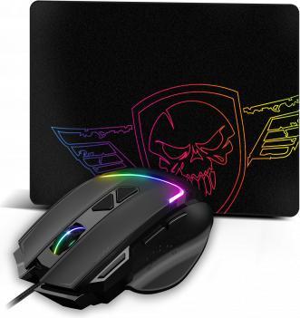 Actual product image Spirit Of Gamer Pro Series PelÄ- Å¾aidimams PRO-M3 RGB + Mouse Pad Juodas (Cable)