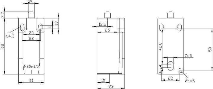 Produktbild Siemens Begrenzungsschalter 31 mm Rundst 1NO/2NC
