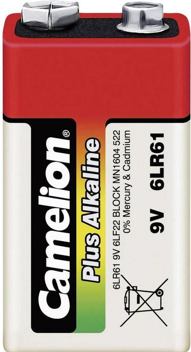 Productafbeelding Camelion 9 V blokbatterij alkali-mang (6 Pcs., 9V Block, 700 mAh)