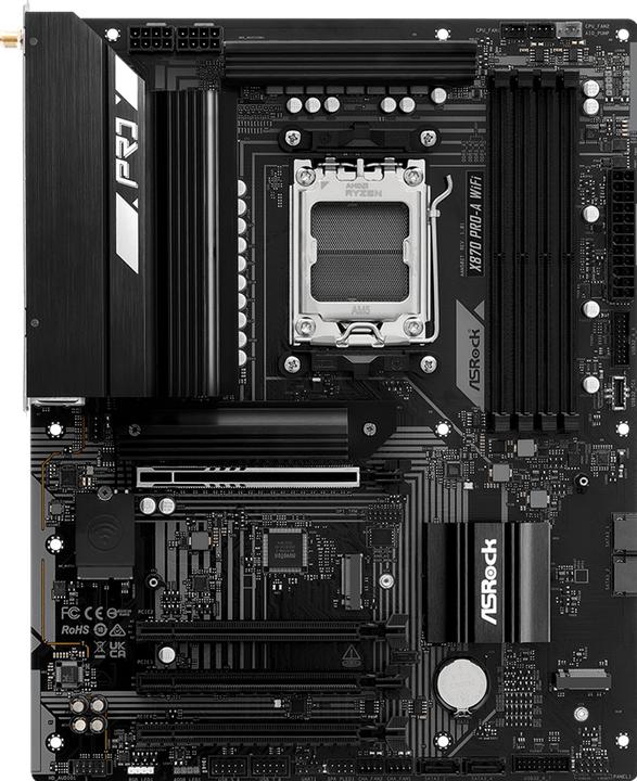 Productafbeelding AsRock X870 Pro-A WiFi AM5 ATX HDMI/USB-C DDR5 retail (AM5, AMD X870, ATX)