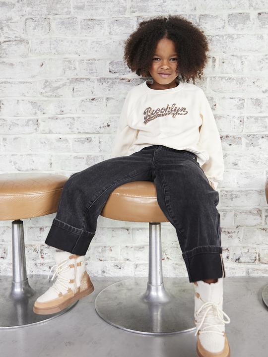 Produktbild Vertbaudet Mädchen-Sweatshirt mit Brooklyn-Print und Zebramuster (128)