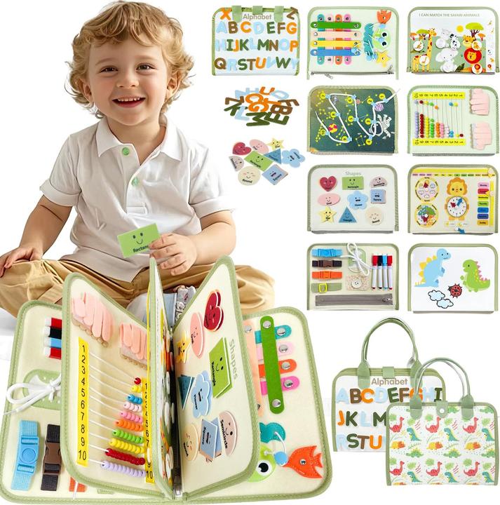 Produktbild Activity Board Beschäftigtes Brett, 9 in 1 ruhiges Buch, Aktenaktivitätstafel