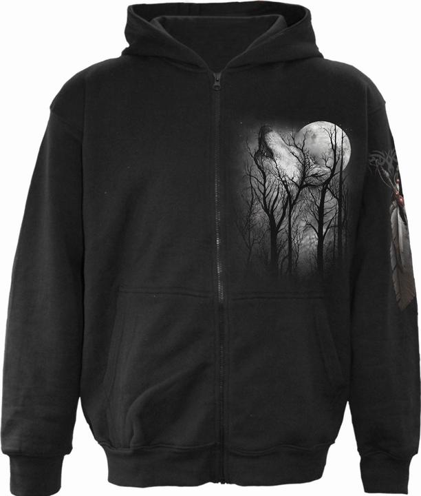 Produktbild Spiral Forest Wolf Kangaroo Pocket (Zipper-Hoodie) (M)