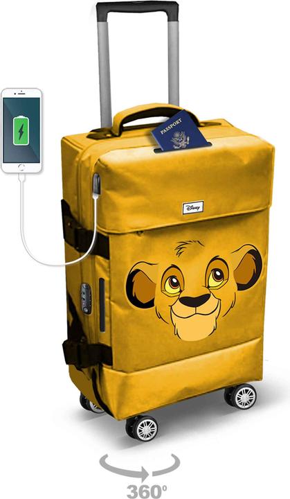 Immagine prodotto Karactermania 4-Wheel Cabin Suitcase Face