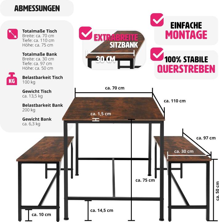 Actual product image tectake Bolton (Wood)