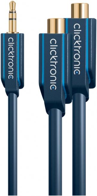 Actual product image Goobay MP3 Y-Adapter (0.10 m, Cinch, 3.5mm jack (AUX))