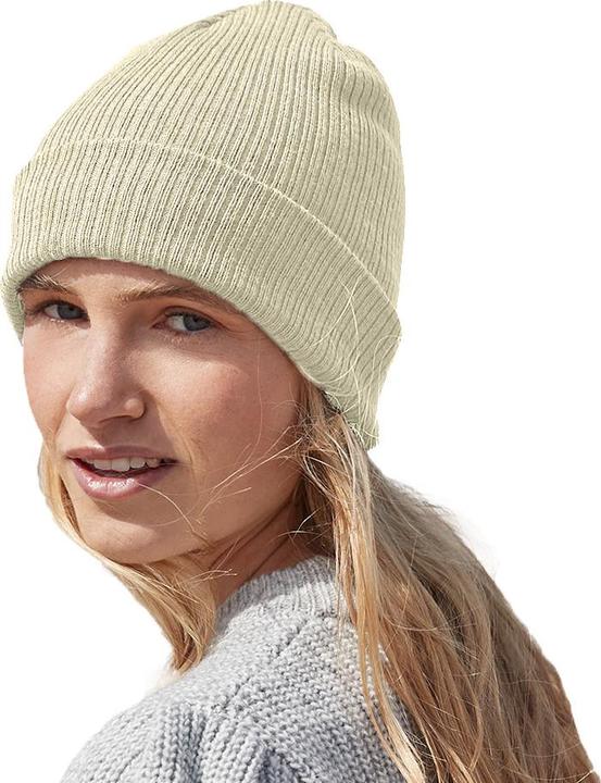 Produktbild Beechfield Erwachsene BioBaumwolle Feinstrick Beanie
