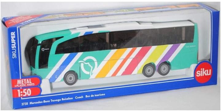 Actual product image Siku 3738001, Mercedes-Benz Travego coach RATP France, 1:50, metal/plastic, multicolour, Ö