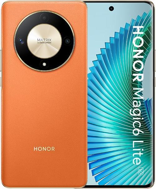 Produktbild Honor Magic6 Lite (256 GB, Sunrise Orange, 6.78", 0.00 Mpx, 5G)