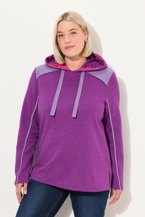 Produktbild Ulla Popken Hoodie, Waffelpikee, A-Linie, Kapuze, Langarm (46, 48)