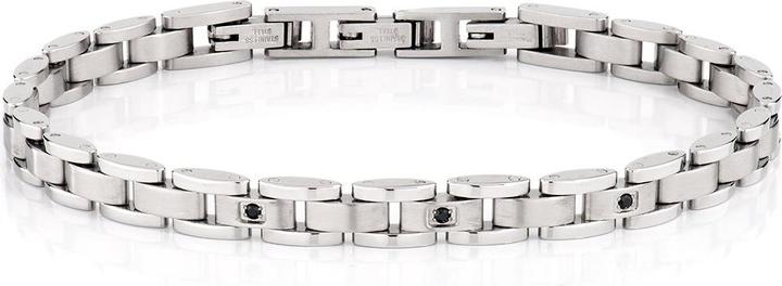 Produktbild Amen Steel and Black Diamond Armband (21 cm, Edelstahl)