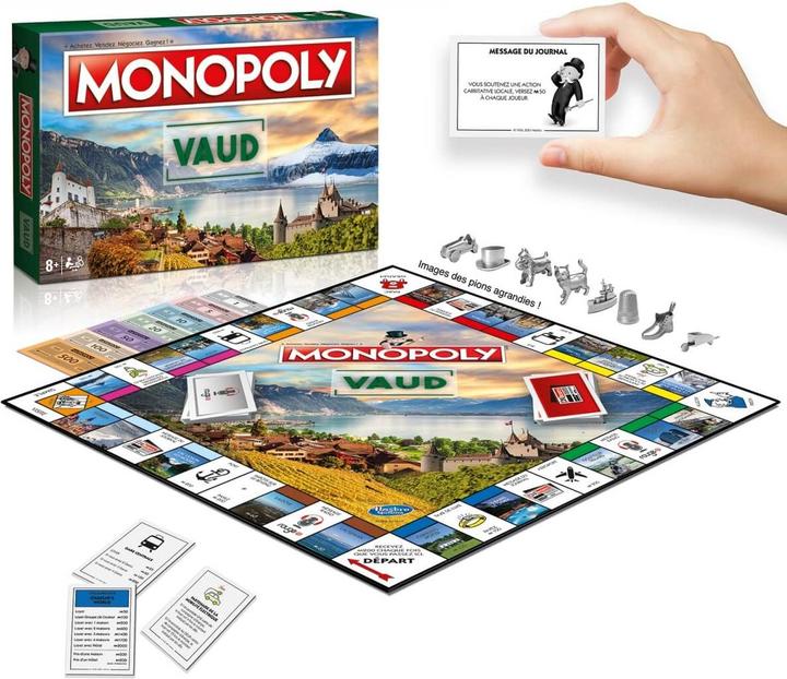 Produktbild Hasbro Monopoly Vaud (Version 2021) (Französisch, 2 - 6 Spieler)