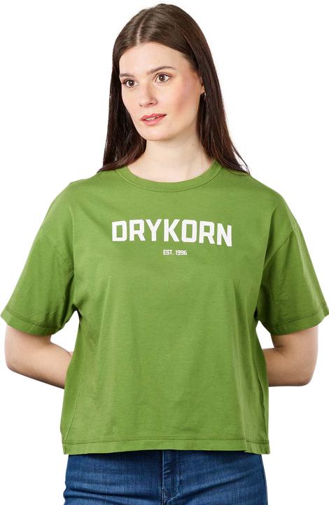 Actual product image Drykorn Round Neck Lunie T-Shirt Printed Green (S)