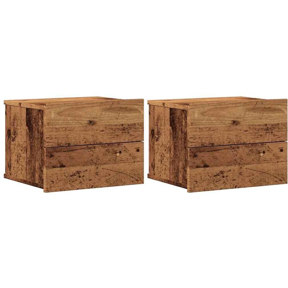 Vidaxl Marrone Comodino, Wand-Nachttisch (40 X 32 X 30 Cm)