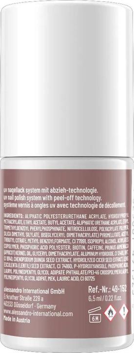 Actual product image Alessandro ALESSAN Striplac UV Colour Vel Tau 6.5ml (Velvet Taupe, UV gel varnish)