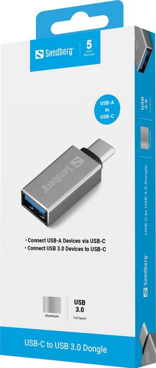 Produktbild Sandberg USB-C – USB 3.0 Dongle (USB-A)