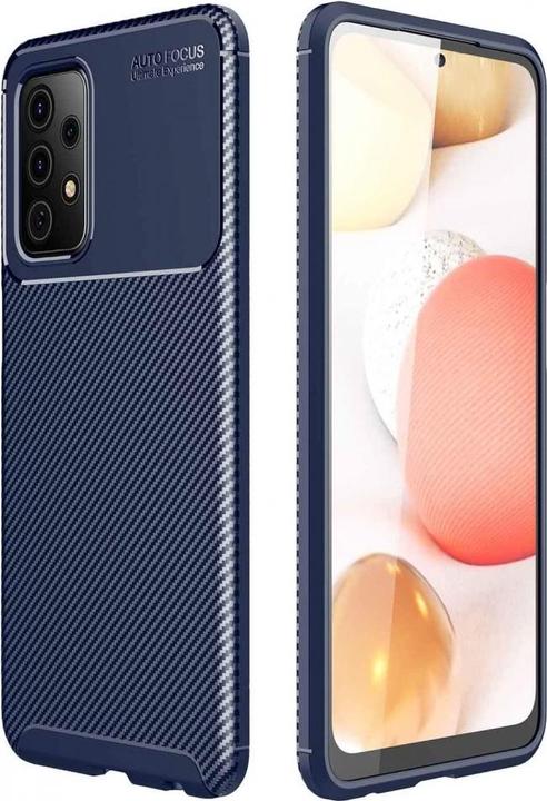 Actual product image Screenguard Samsung Galaxy A52 Cover Carbon Design TPU Case (Samsung Galaxy A52)