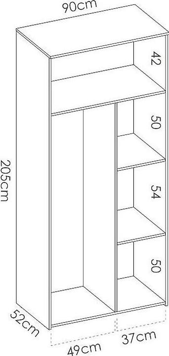 Produktbild Vente-unique Sonia (90 x 53 x 205 cm)