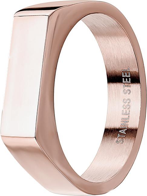 Immagine prodotto Star Piercing Anello oro rosa quadrato piatto sottile (57, Acciaio)