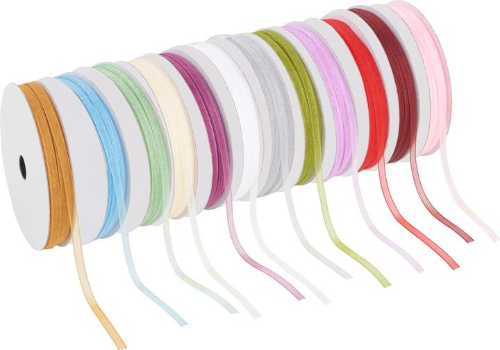 Actual product image Hotex Organza ribbon, approx. 3 mm wide, 10 m