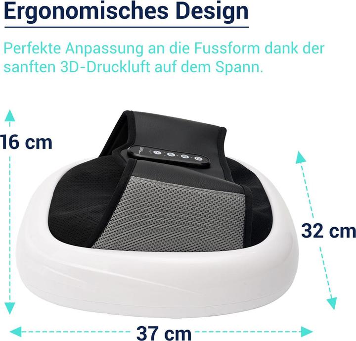 Actual product image Casativo Shiatsu foot massager with acupuncture and air-warming function