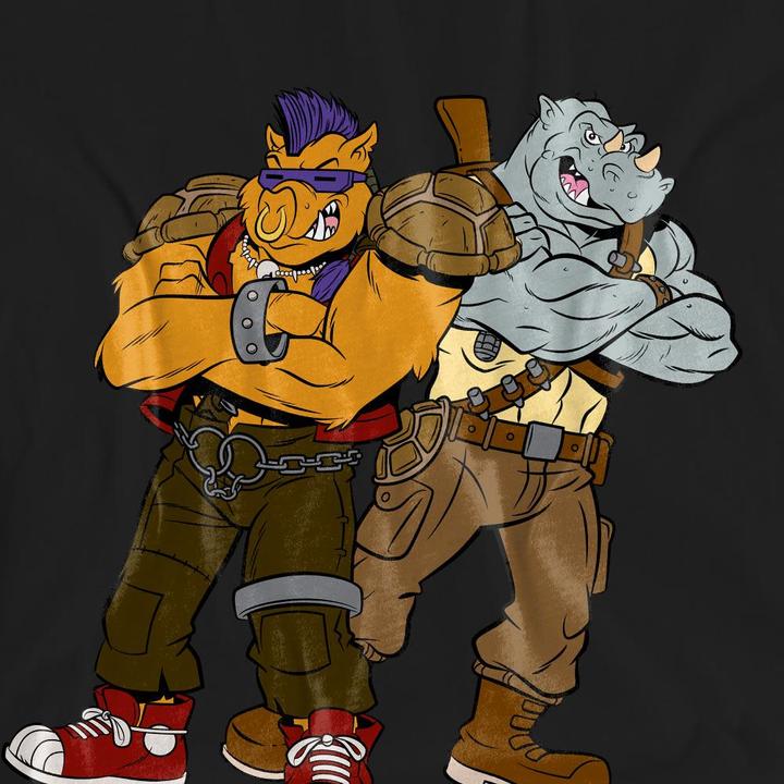 Immagine prodotto Teenage Mutant NT Maglietta Bebop & Rocksteady Adulto Unisex (M)