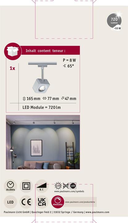 Image du produit Paulmann URail Cube (770 lm)