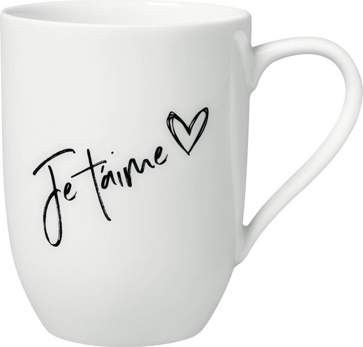 Villeroy & Boch Mug with handle Je t'aime Statement (290 ml, 1x)