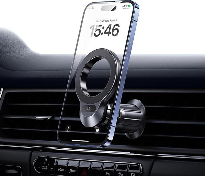 Image du produit EKO Support magnétique pour smartphone sur grille pivotant à 360°.