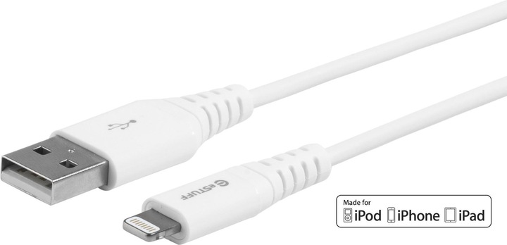 Produktbild eSTUFF Lightning Cable MFI Whit (0.15 m, USB 2.0)
