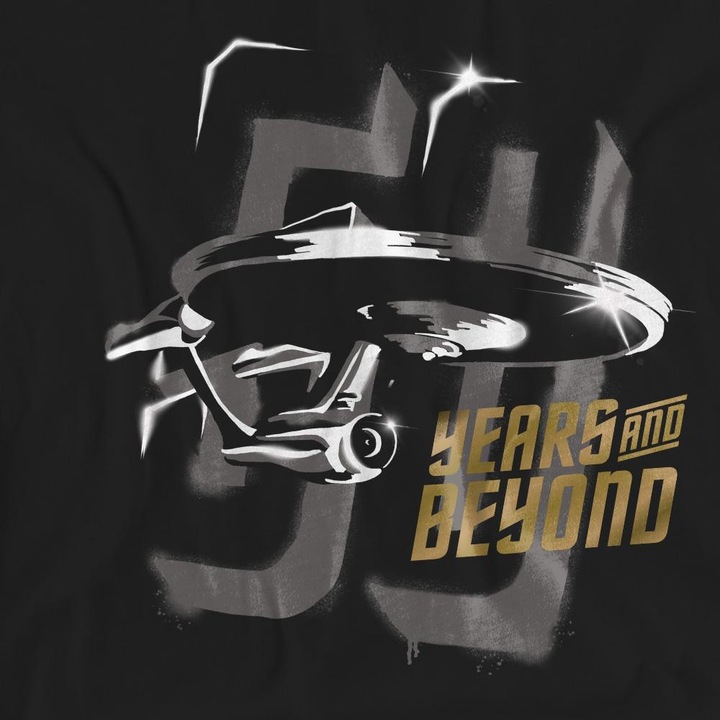 Actual product image Star Trek Beyond Unisex Adult 50 Years & Beyond T-Shirt (XXL)