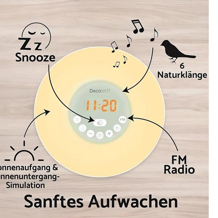 Actual product image Lexibook Sunrise Colour Alarm Clock