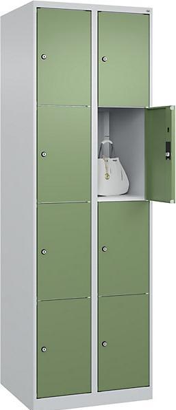 Light grey, Reseda green