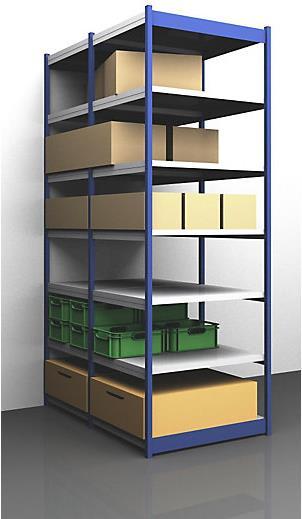 Produktbild kaiserkraft Stabil-Steckregal, doppelseitig