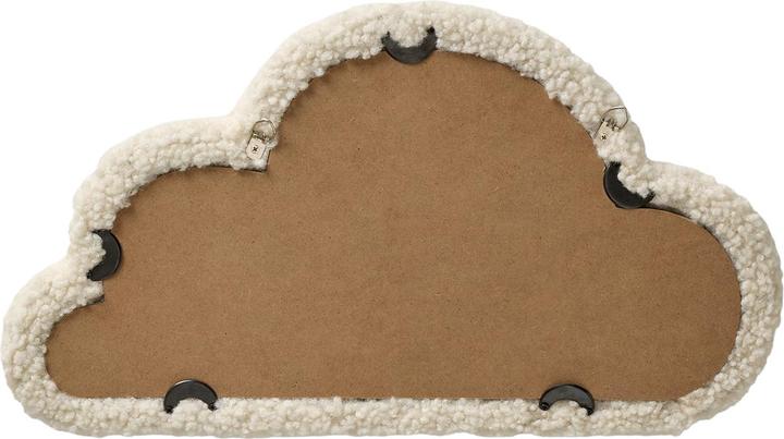 Immagine prodotto Vertbaudet Kinderzimmer Spiegel WOLKE mit Teddyfleece-Rahmen (45 x 25 cm)