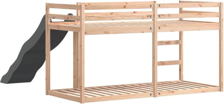 Produktbild vidaXL Etagenbett mit Rutsche und Leiter (90 x 200 cm)