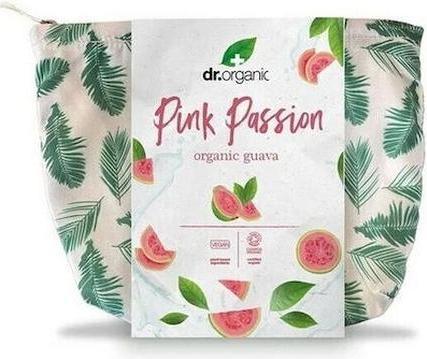 Image du produit Dr. Organic Pink Passion Organic Guava Promo Set - Shampooing 265ml, gel douche 250ml, nettoyant visage (Set soin du corps)