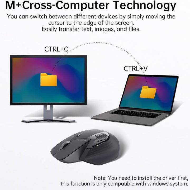 Image du produit Rapoo - MT760 - Bluetooth Maus - Kabellose Maus, Schwarz (Sans fil)